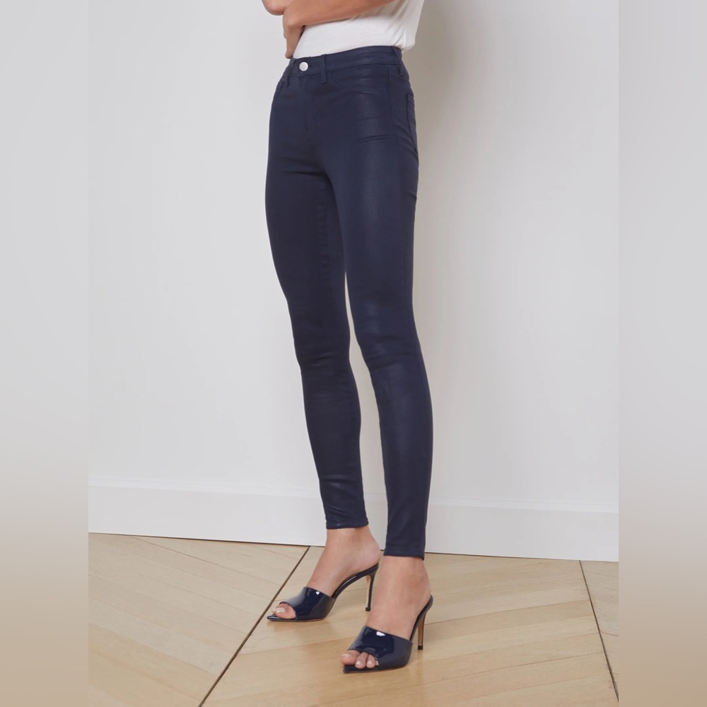 L’AGENCE Marguerite Coated Skinny Jean Womens Size 29